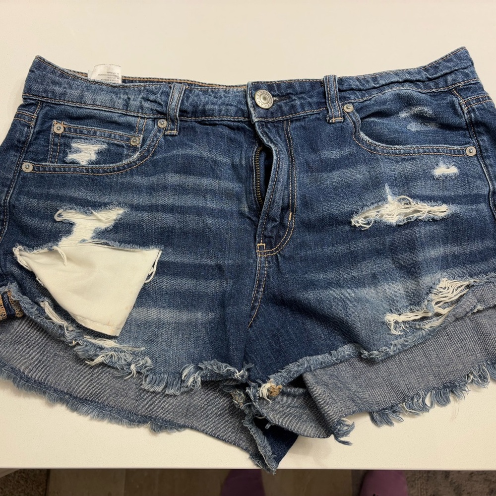 American Eagle Denim Blue Shorts